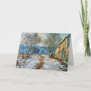 Monet - Snow Effect at Limetz Card