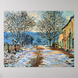 Monet - Snow Effect at Limetz   Poster