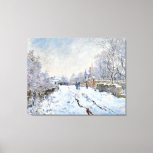 Monet - Snow Scene at Argenteuil Canvas Print