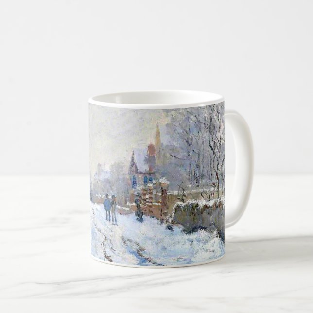Monet - Snow Scene at Argenteuil Coffee Mug (Front Right)