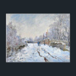 Monet - Snow Scene at Argenteuil Postcard<br><div class="desc">Monet - Snow Scene at Argenteuil Postcard</div>