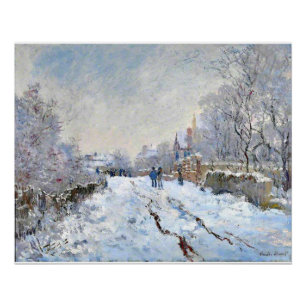 Monet - Snow Scene at Argenteuil Poster