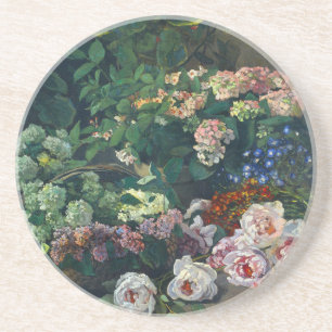 Monet Spring Flowers Coaster