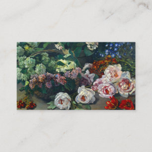 Monet Spring Flowers Enclosure Card