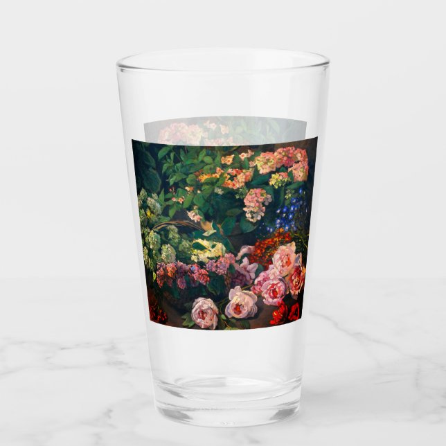 Monet Spring Flowers Glass (Front)