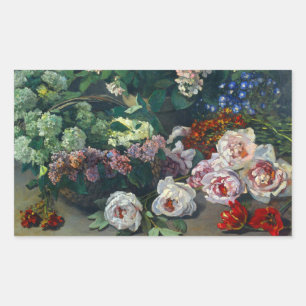 Monet Spring Flowers Sticker