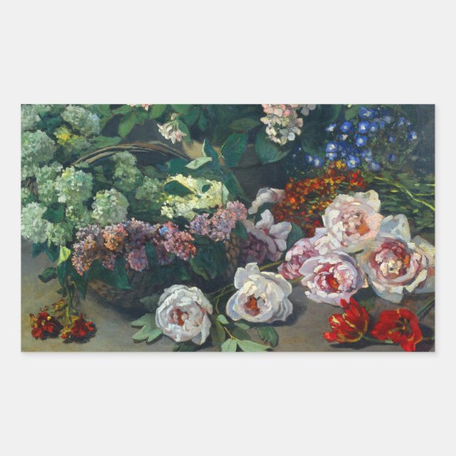 Monet Spring Flowers Sticker (Front)