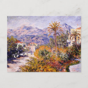 Monet - Strada Romada in Bordighera Postcard