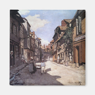 Monet - Street of the Bavolle Honfleur, Magnet