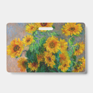 Monet Sunflowers Badge