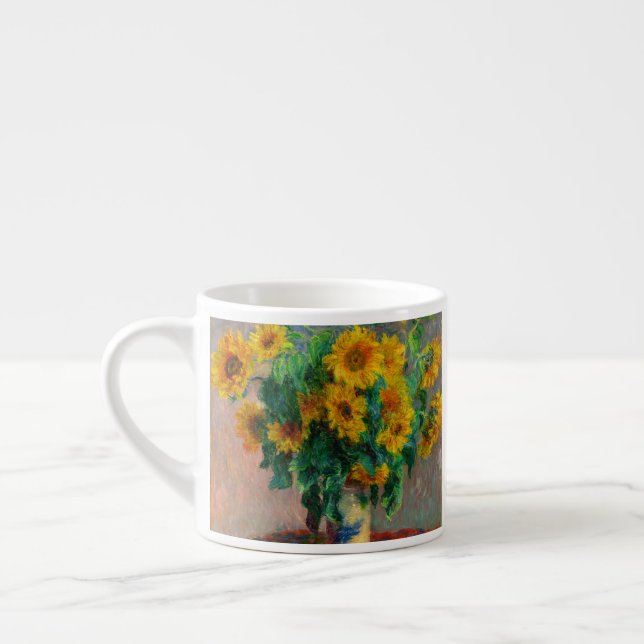Monet Sunflowers Espresso Cup (Left)