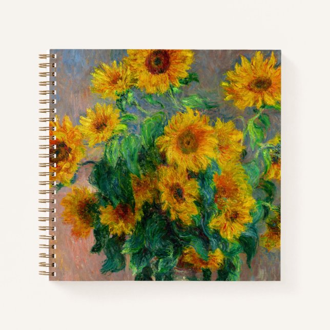 Monet Sunflowers Notebook (Front)