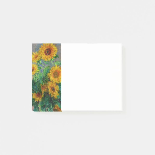Monet Sunflowers Post-it Notes (Front)