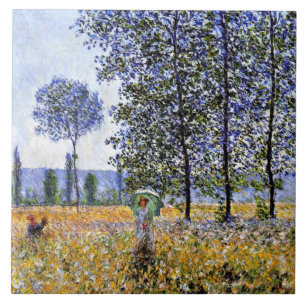 Monet - Sunlight Effect under the Poplars, Tile