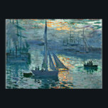 Monet - Sunrise (Marine), fine art, Poster<br><div class="desc">Sunrise (Marine),  fine art painting by French Impressionist artist Claude Monet</div>