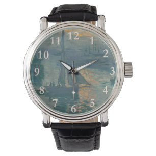 Monet Sunrise Marine Impressionism Painting Watch