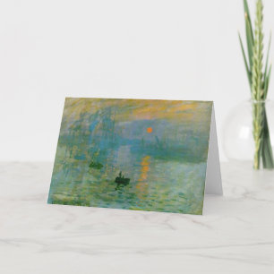 Monet Sunrise Painting Stationary Notecards
