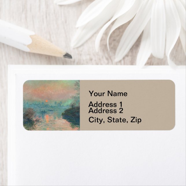 Monet Sunset fine art impressionist painting (Insitu)