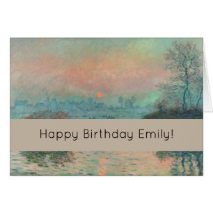 Monet Sunset on the Seine Fine Art Impressionism 
