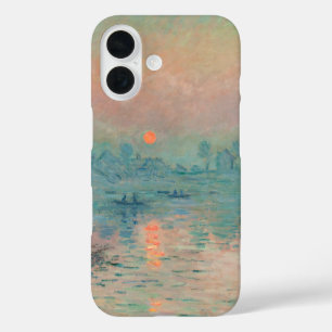 Monet Sunset on the Seine Fine Art Impressionism iPhone 16 Case