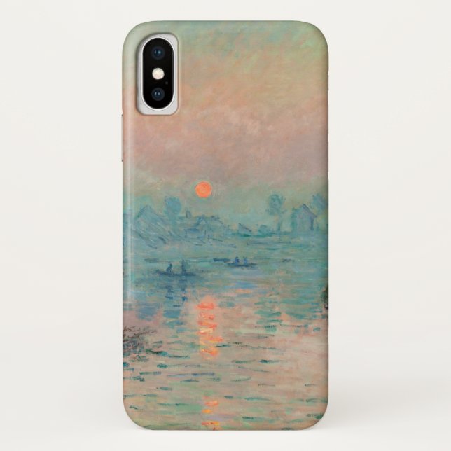 Monet Sunset on the Seine Fine Art Impressionism  Case-Mate iPhone Case (Back)