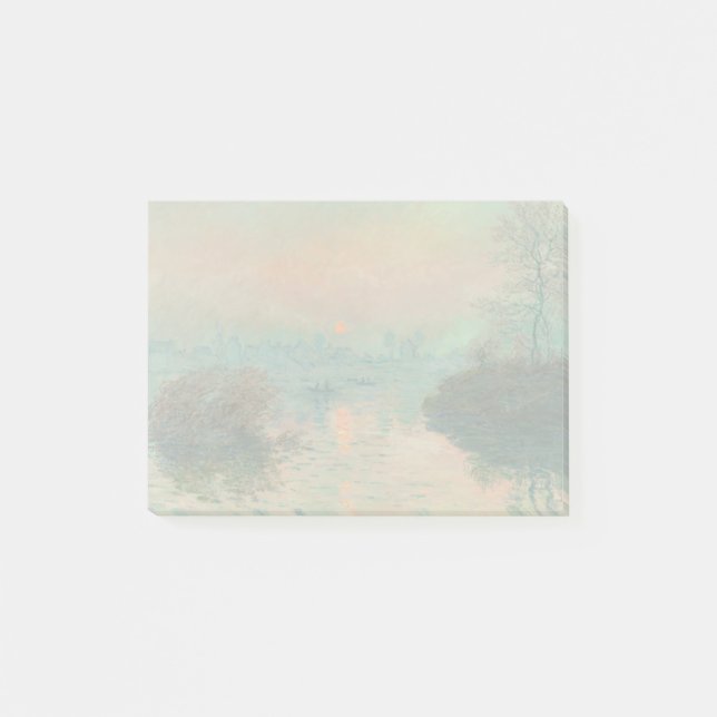 Monet Sunset on the Seine Fine Art Impressionism  Post-it Notes (Front)