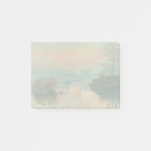 Monet Sunset Seine Fine Art Impressionism Post-it Notes