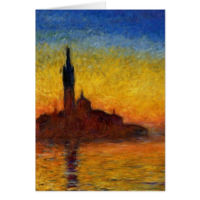 Monet Sunset Venise Coloré Impressionnisme Art (Devant)