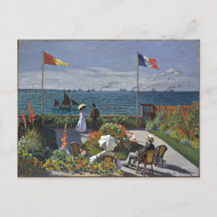 Monet - Terrace at Sainte Adresse Postcard