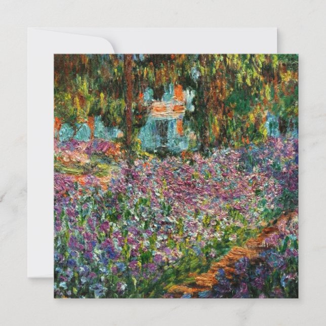Monet The Artist’s Garden at Giverny  Invitation (Front)