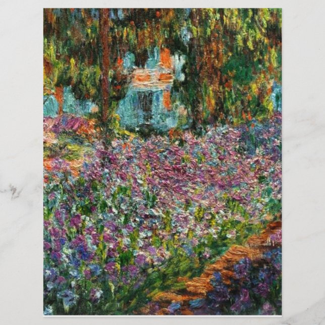 Monet The Artist’s Garden at Giverny  Letterhead (Front)