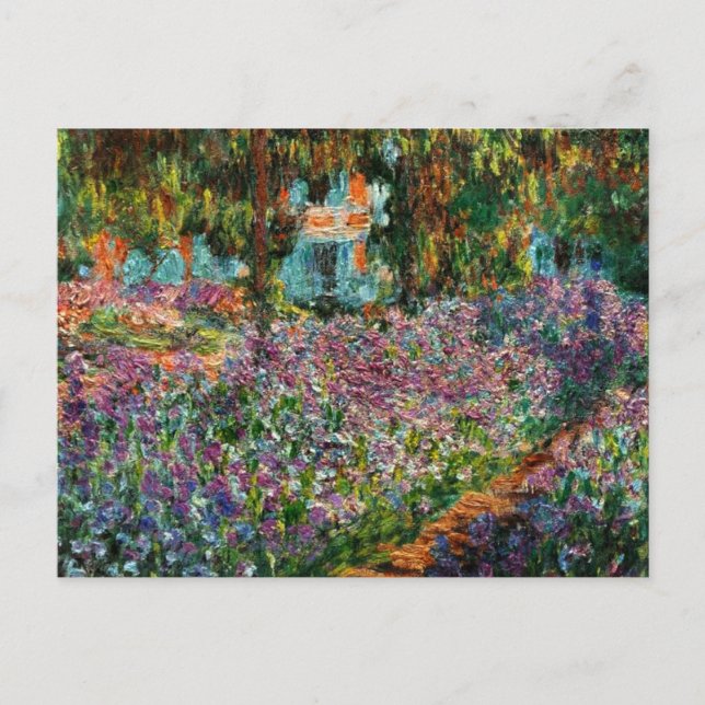 Monet The Artist’s Garden at Giverny  Postcard (Front)