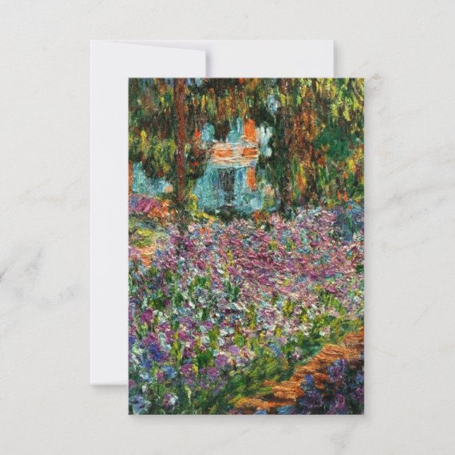 Monet The Artist’s Garden at Giverny  RSVP Card (Front)