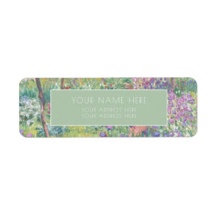 MONET "THE ARTIST'S GARDEN" RETURN ADDRESS LABEL