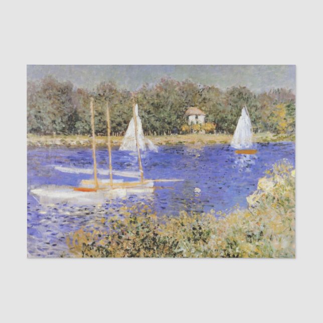 Monet - The Basin at Argenteuil Tissue Paper (Front)