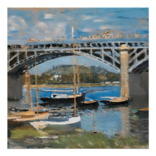 Monet - The Bridge over the Seine Poster