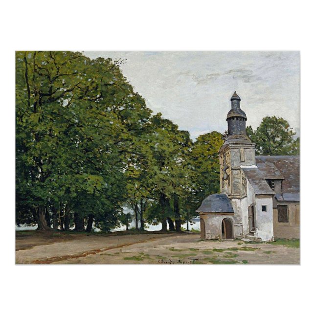 Monet - The Chapel Notre Dame de Grace Poster (Front)