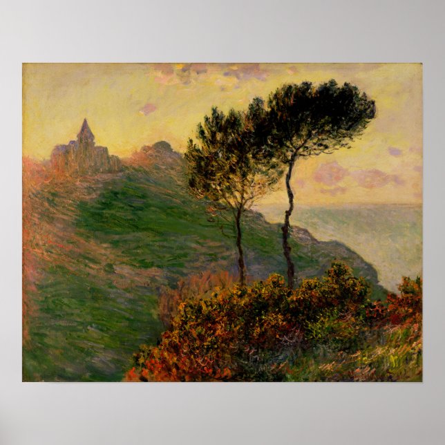 Monet - The Church At Varengeville 1882 Poster (Front)