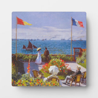 Monet The Garden at Sainte Addresse Plaque