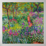 Monet “The Iris Garden at Giverny” Poster<br><div class="desc">Monet was a founder of French Impressionist painting, of which “The Iris Garden at Giverny” (painted between 1899 and 1900) is a beautiful example. It’s a celebration of colour, light and movement. When Monet purchased the Giverny estate, he redesigned the flower garden already planted on its grounds. His preference for...</div>