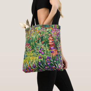 Monet - The Iris Garden at Giverny Tote Bag