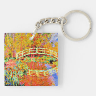 Monet - The Japanese Bridge at Giverny Keychain