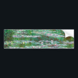 Monet The Japanese Footbridge Fine Art Bumper Sticker<br><div class="desc">The Japanese Footbridge, Claude Monet, 1899. Oil on canvas, 81.3 x 101.6 cm. Oscar-Claude Monet (14 November 1840 – 5 December 1926) was a founder of French Impressionist painting. The term "Impressionism" is derived from the title of his painting Impression, soleil levant (Impression, Sunrise), which was exhibited in 1874 in...</div>