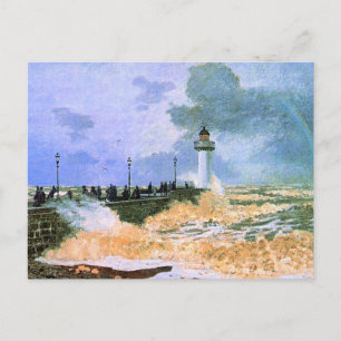 Monet - The Jetty at Le Havre, Postcard