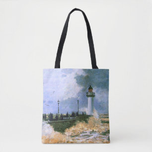 Monet - The Jetty at Le Havre Tote Bag