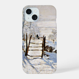 Monet, The Magpie, famous painting, iPhone 15 Case