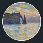 Monet - The Manneport, Cliff at Etretat, Sunset Ceramic Knob<br><div class="desc">The Manneport,  Cliff at Etretat,  Sunset / Etretat,  soleil couchant - Claude Monet,  1883</div>