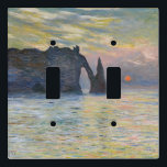 Monet - The Manneport, Cliff at Etretat, Sunset Light Switch Cover<br><div class="desc">The Manneport,  Cliff at Etretat,  Sunset / Etretat,  soleil couchant - Claude Monet,  1883</div>