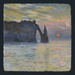 Monet - The Manneport, Cliff at Etretat, Sunset Trivet<br><div class="desc">The Manneport,  Cliff at Etretat,  Sunset / Etretat,  soleil couchant - Claude Monet,  1883</div>