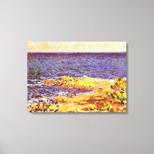 Monet - The Mediterranean at Antibes Canvas Print
